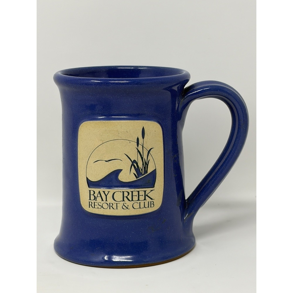 Deneen Pottery 2013 Mug Bay Creek Resort & Club Cape Charles Virginia Blue